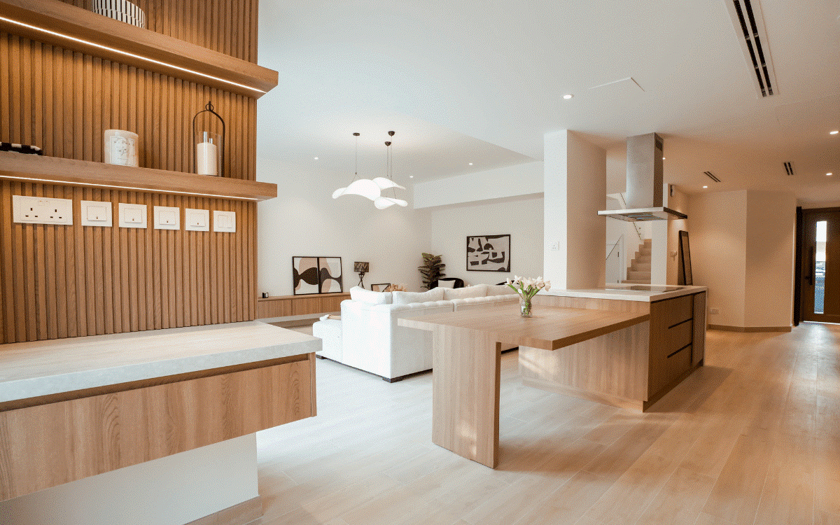 Interior fit-out project in Dubai with modern office design