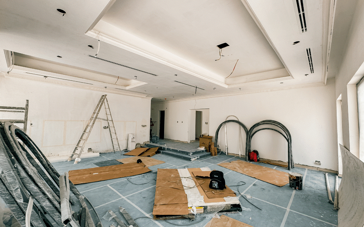 Home renovation in Dubai - kitchen and living room makeover