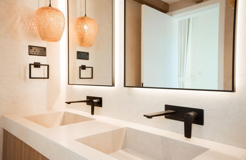 modern guest bathroom renovation dubai