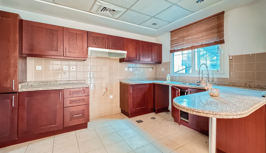 Modern kitchen renovation project in Dubai home