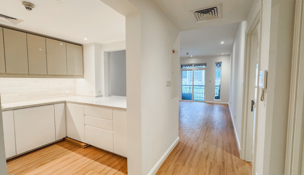 villa renovation in Dubai spacious living room design